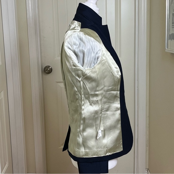 J. CREW Women’s Wool Blend Blazer Size 0 Blue Preppy Academia Officecore - Picture 7 of 9